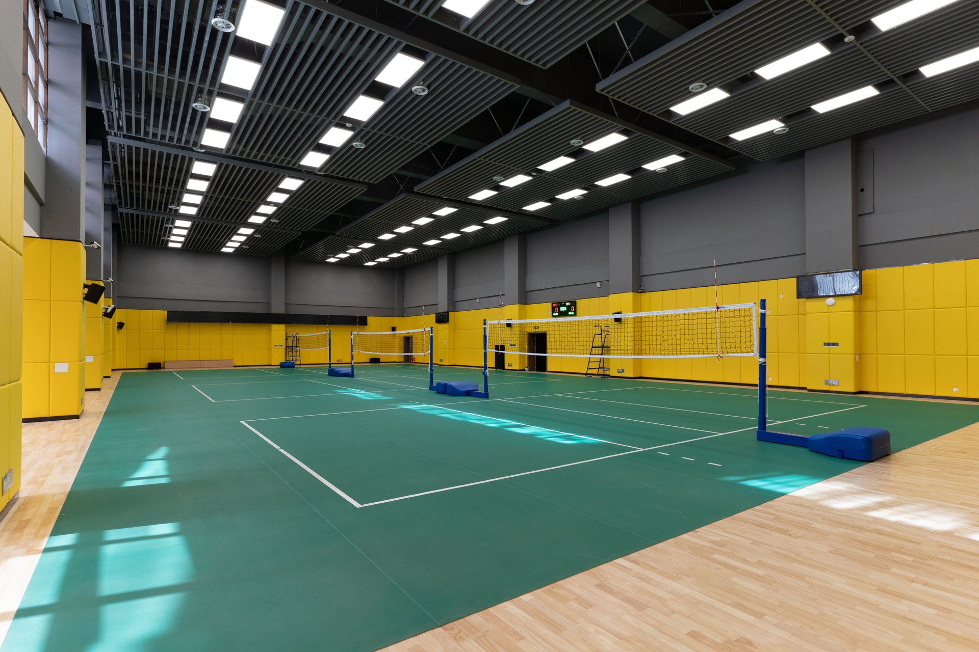 An empty indoor stadium